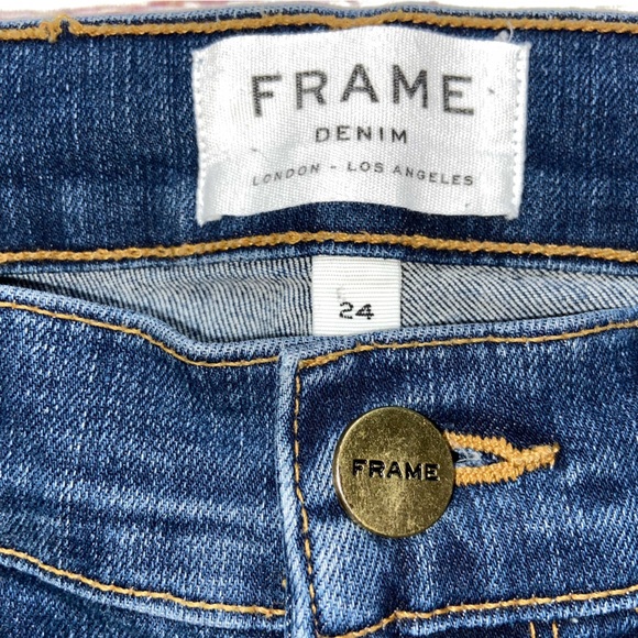 Frame Denim Le High Skinny de Jeanne Jeans in Woodbine Sz 24 - Picture 10 of 15